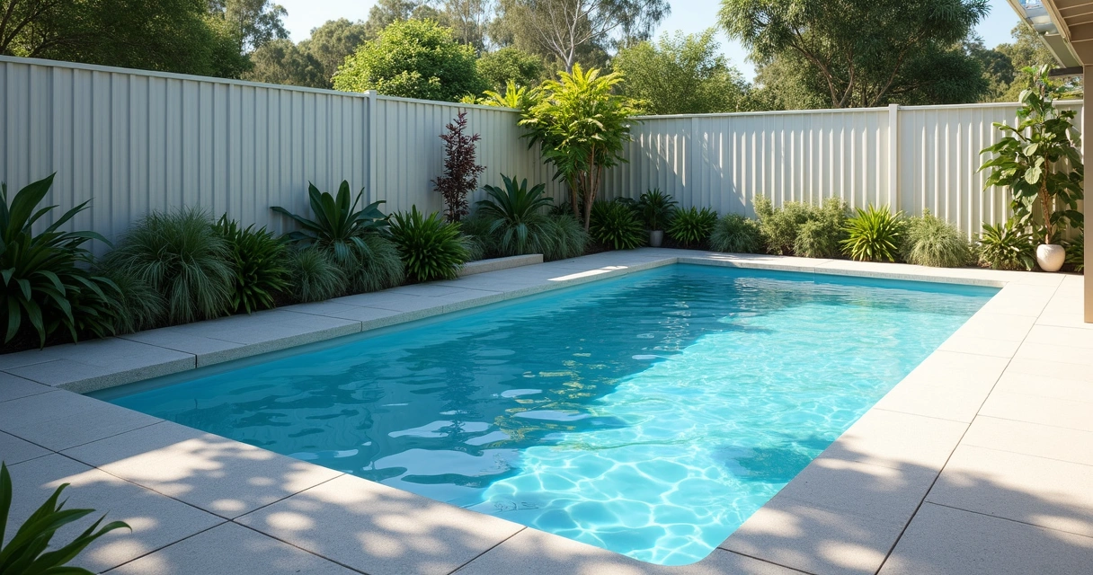 Clean backyard pool in Queensland