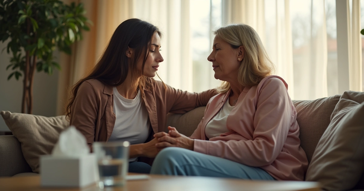 Person supporting another in quitting nicotine