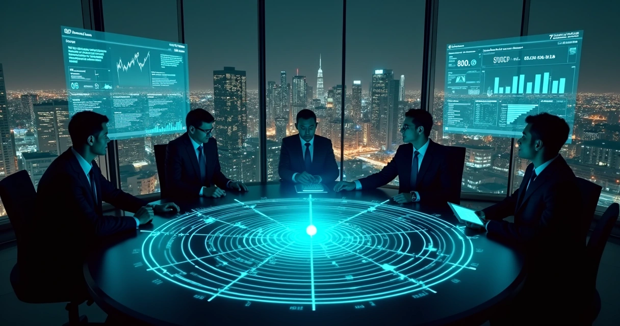 Radar digital destacando contas B2B prontas para comprar 