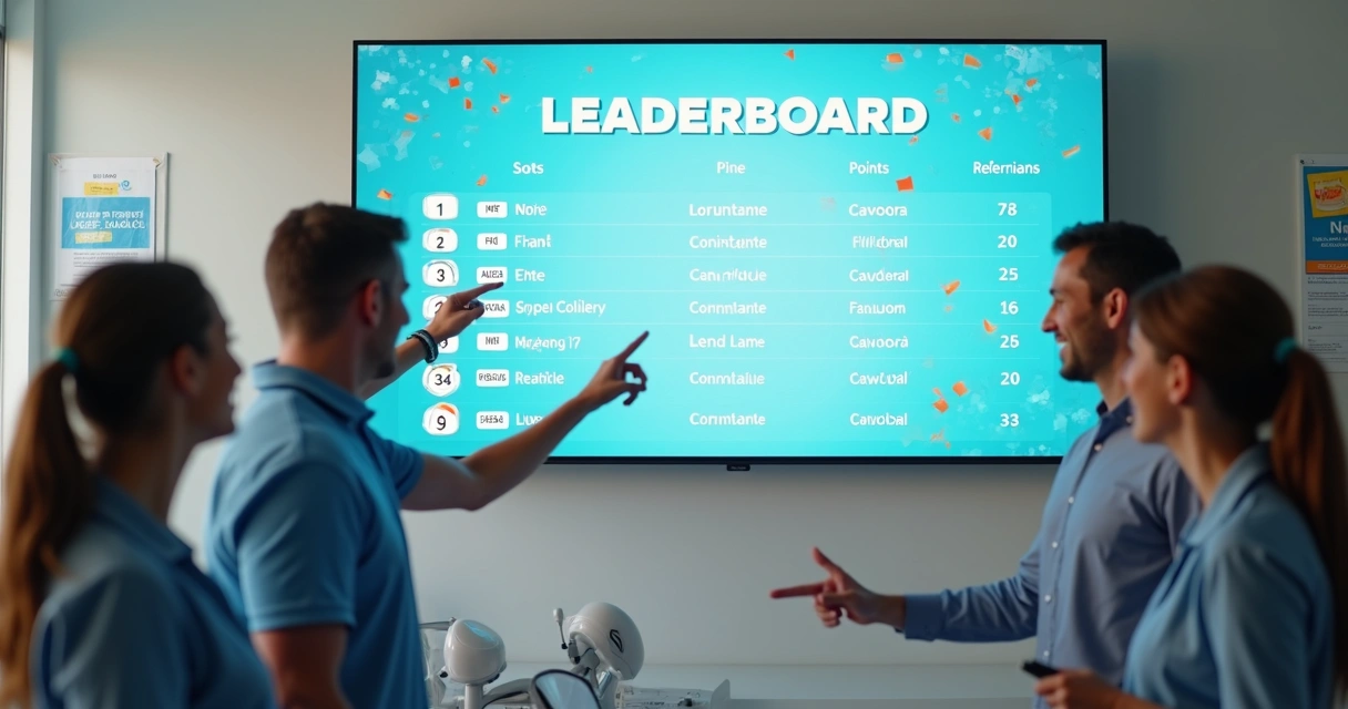 Ranking digital de pacientes em campanha de indicação na clínica 