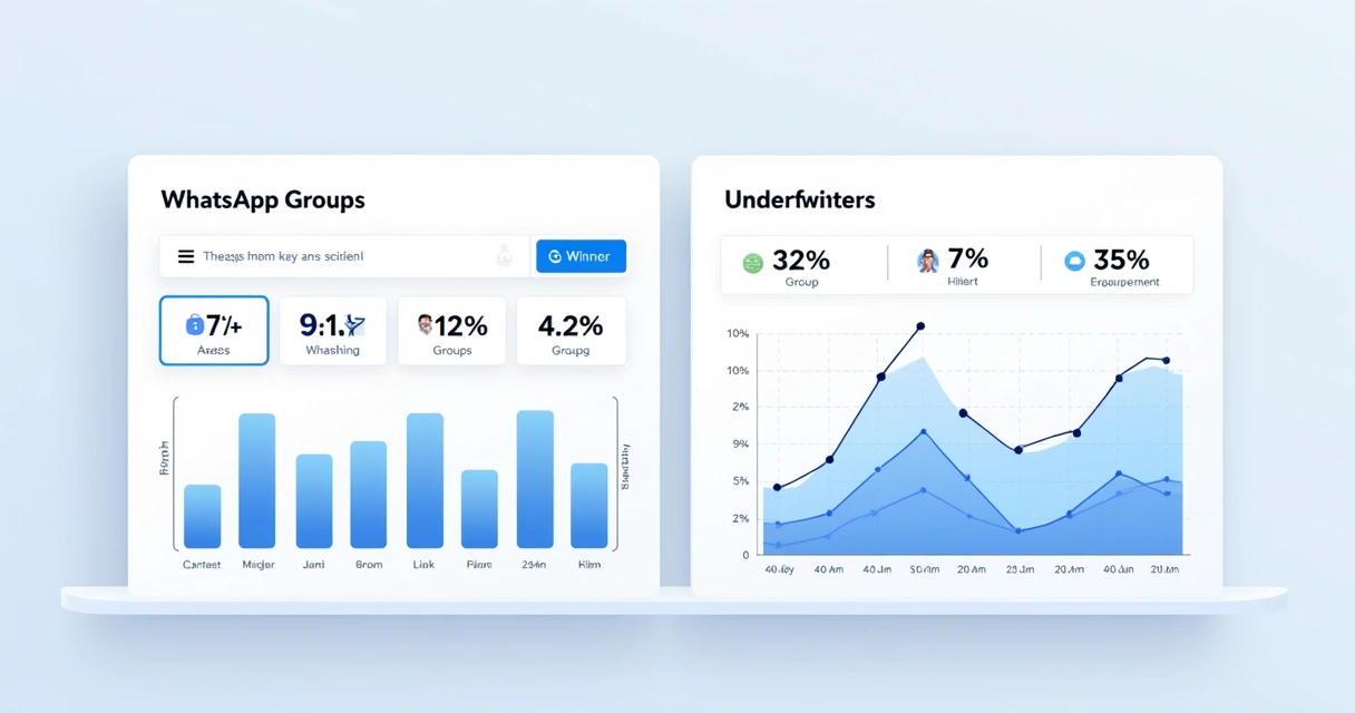 Painel de rankings comparativos entre grupos WhatsApp