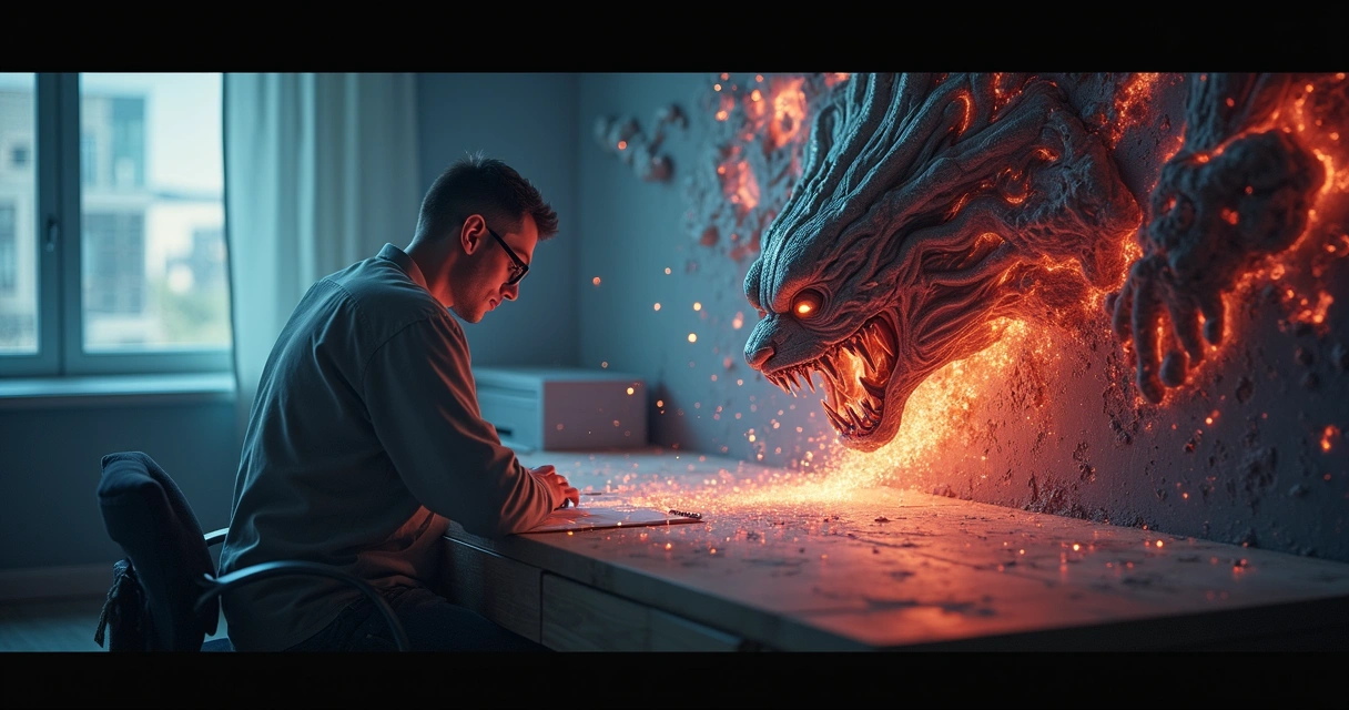 Operador utilizando painel digital para rastreabilidade 