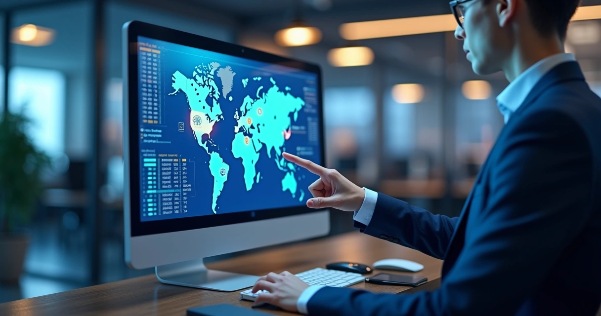 Tela de sistema mostrando rastreamento de carga em tempo real 