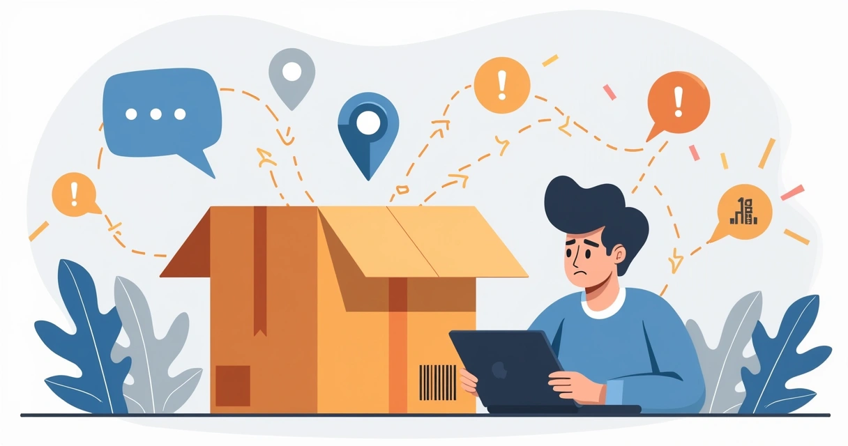 Confirmação de rastreamento de entrega pendente 