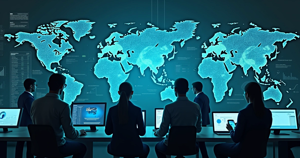 Tela de sistema logístico mostrando rastreamento em tempo real, mapas e dados integrados 