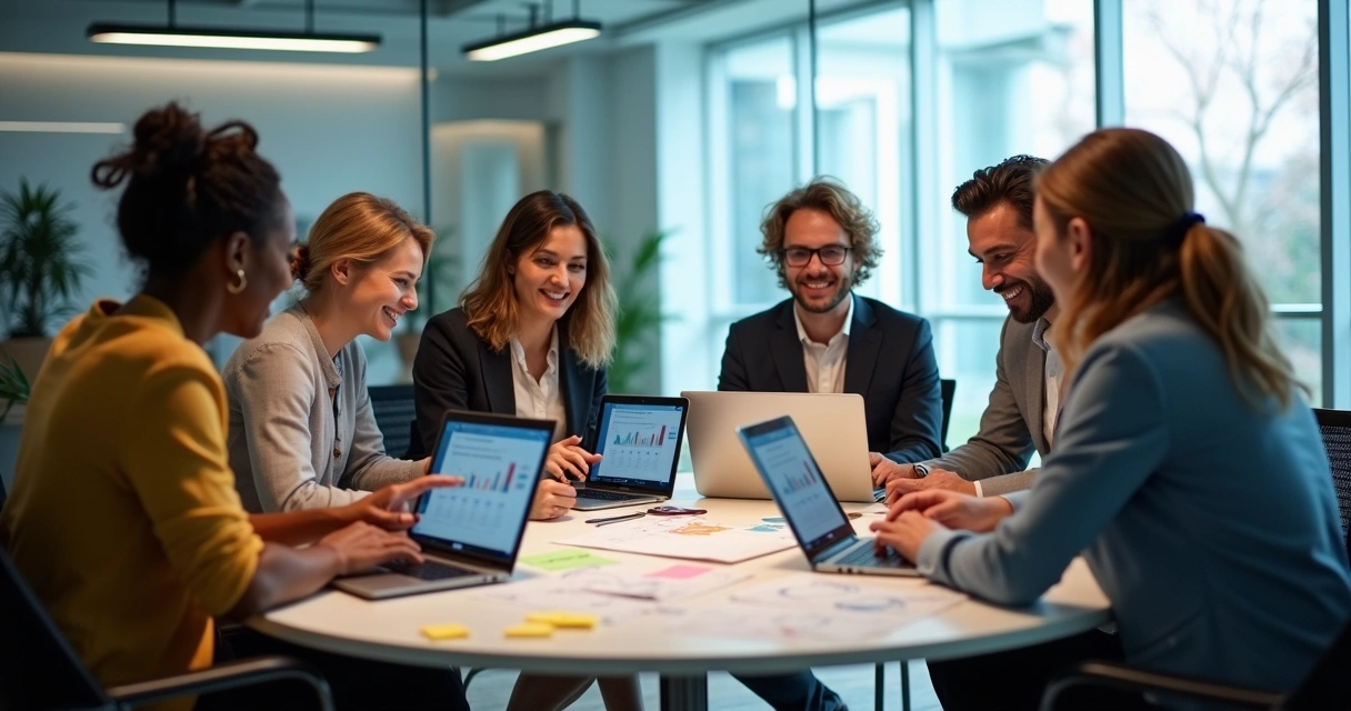 Pessoas de negócios analisando reações em posts no LinkedIn 