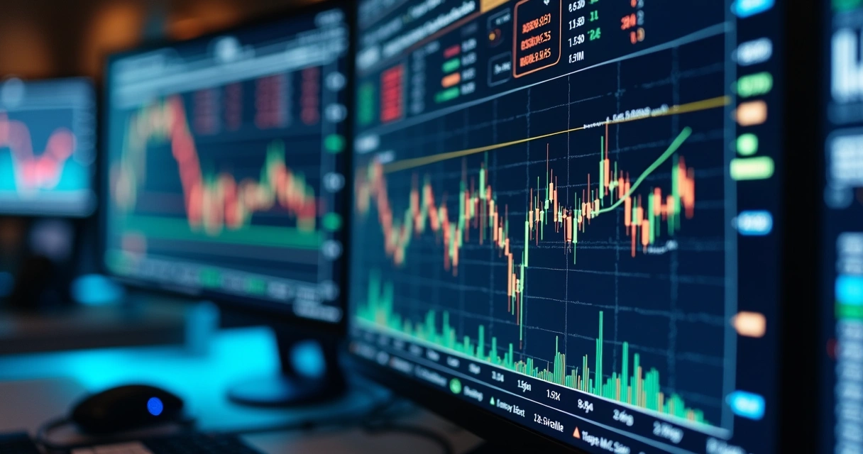 Screen with real-time FX and commodity market risk analytics. 