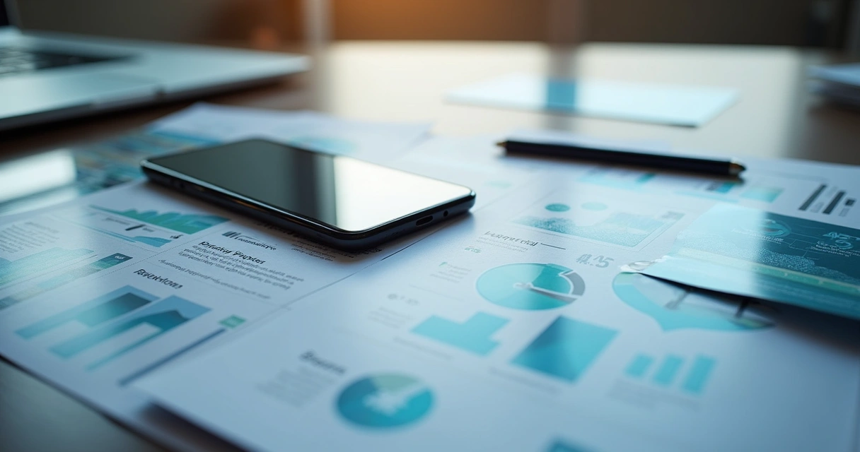 Vários dispositivos e papéis mostrando diferentes formatos do mesmo conteúdo para PME 