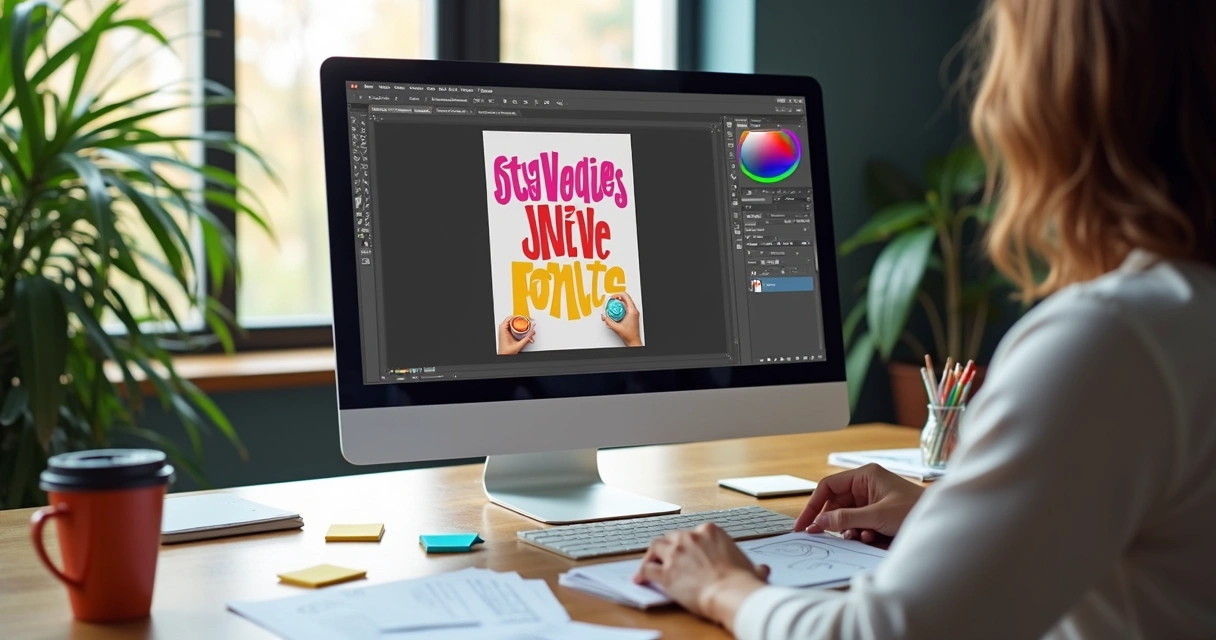 Processo de rebranding de ebook digital com elementos gráficos, cores e fontes diferentes 