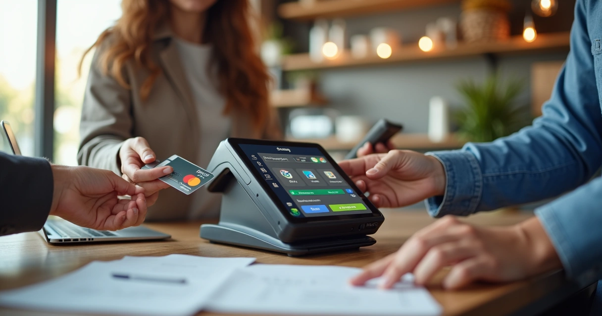 Pagamentos digitais variados em empresa de pequeno porte