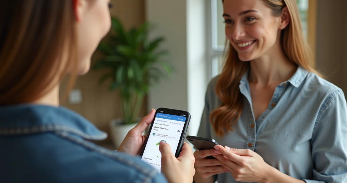Atendente de recepção cumprimentando hóspede com sorriso