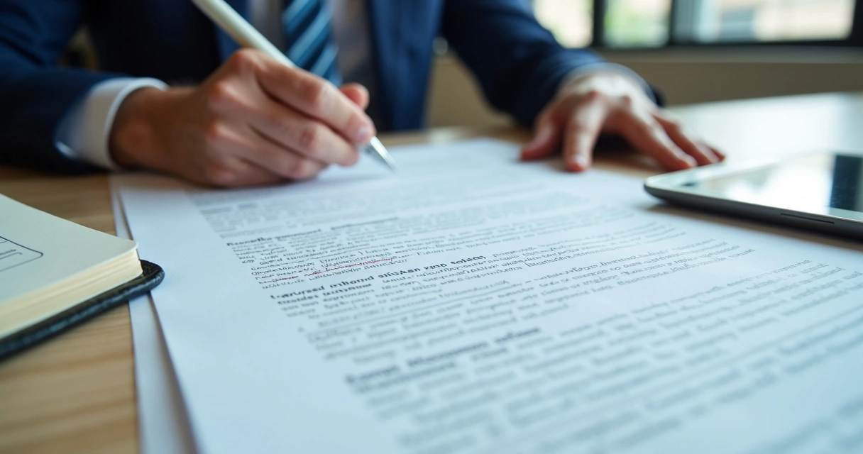 Attorney reviewing recommendation letters for immigration case 