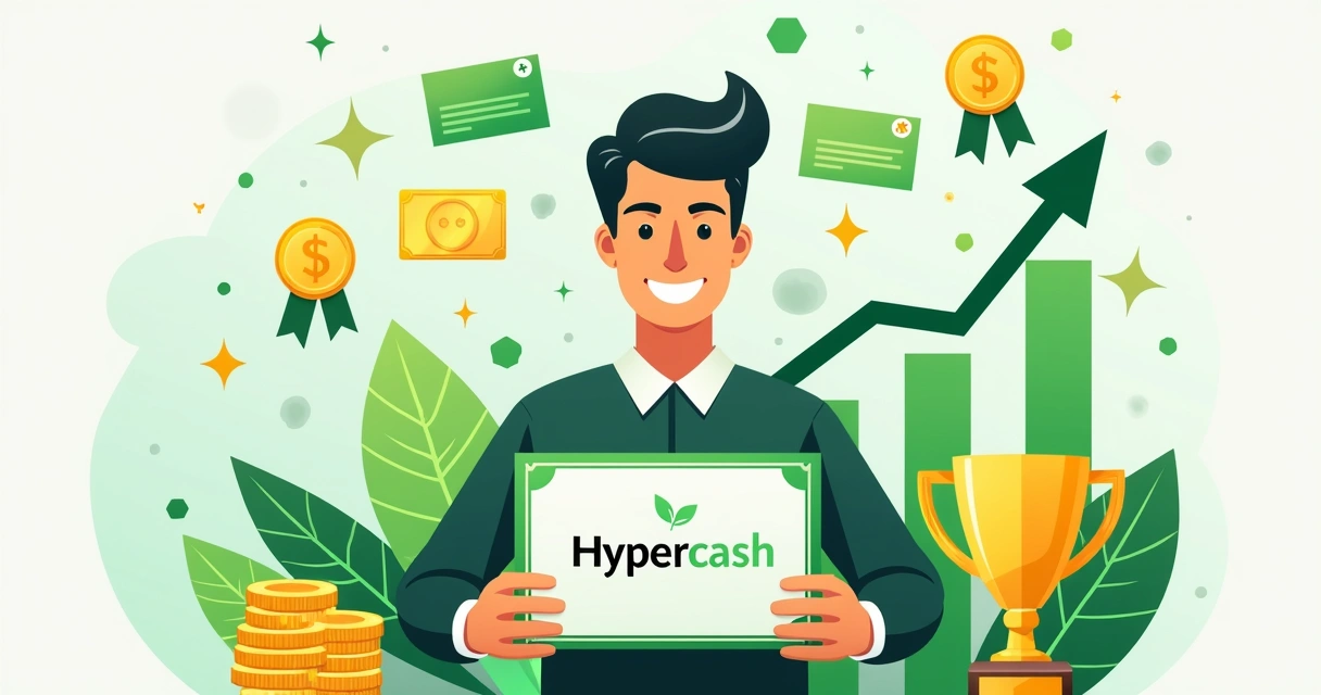 Empreendedor recebendo recompensas de parceiro digital 