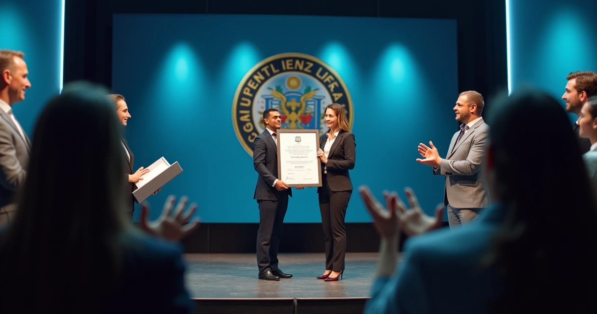 Premiação de empresa por reconhecimento em licitações públicas