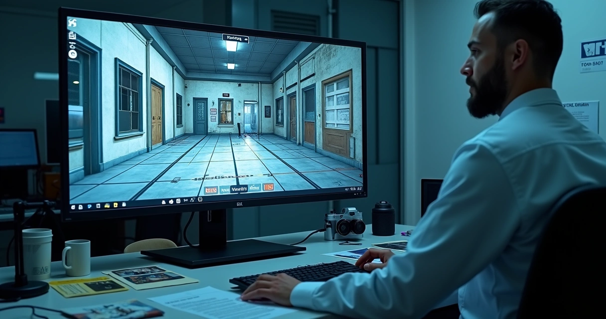 Reconstrução 3D de cena forense em estação de trabalho