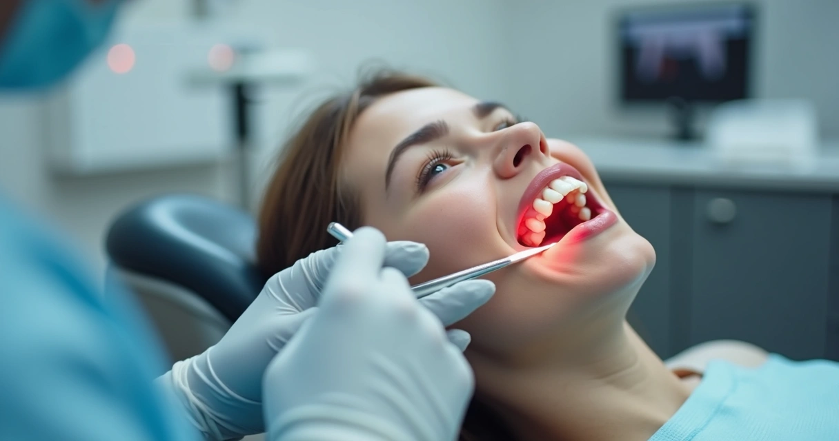 Reconstrução estética de dente anterior fraturado em consultório odontológico