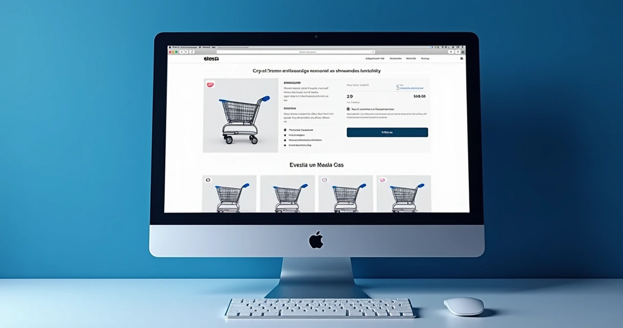 Tela de e-mail de carrinho abandonado com produtos relacionados 