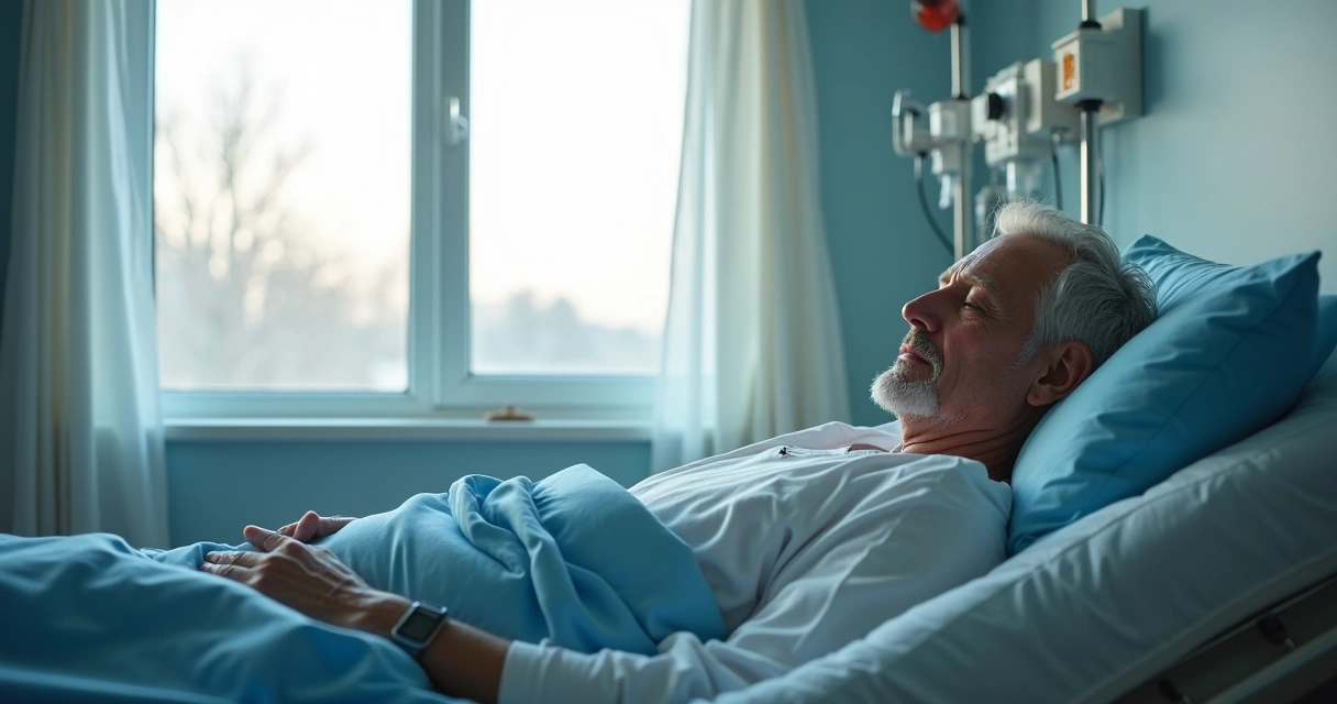 Paciente se recuperando após cirurgia robótica 