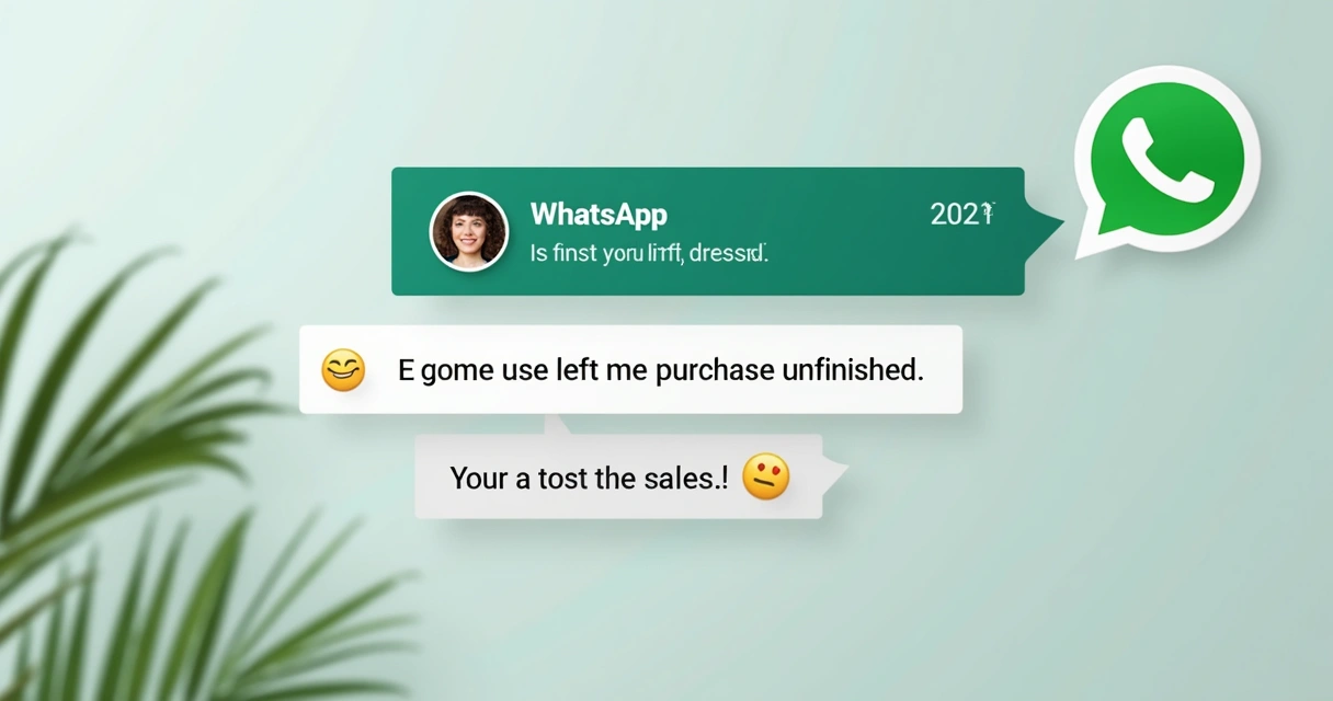 Mensagem de recuperação de venda enviada por robô