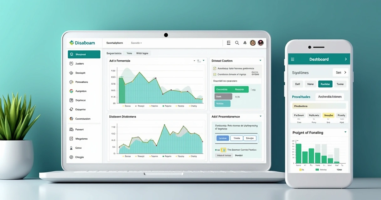 Dashboard de software LMS mostrando trilhas de aprendizado, progresso e integração com RH 