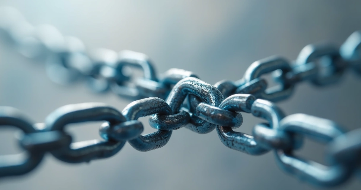 Cadenas entrelazadas en una red social