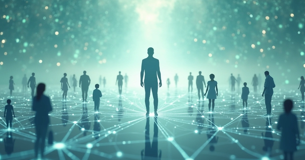 Red de interacciones personales y conexiones emocionales 