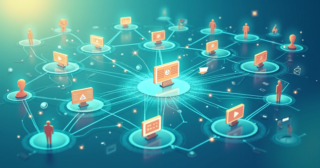 Rede de comunicação digital com públicos eleitorais distintos conectados