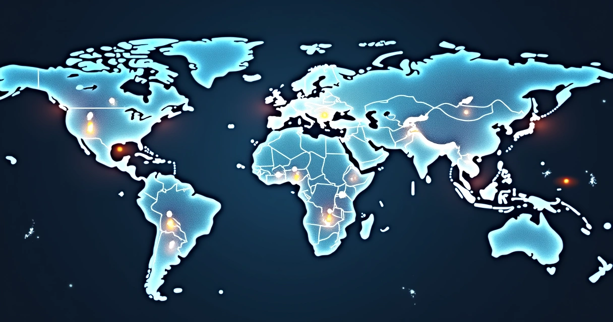Rede de conexões humanas espalhadas pelo mundo 