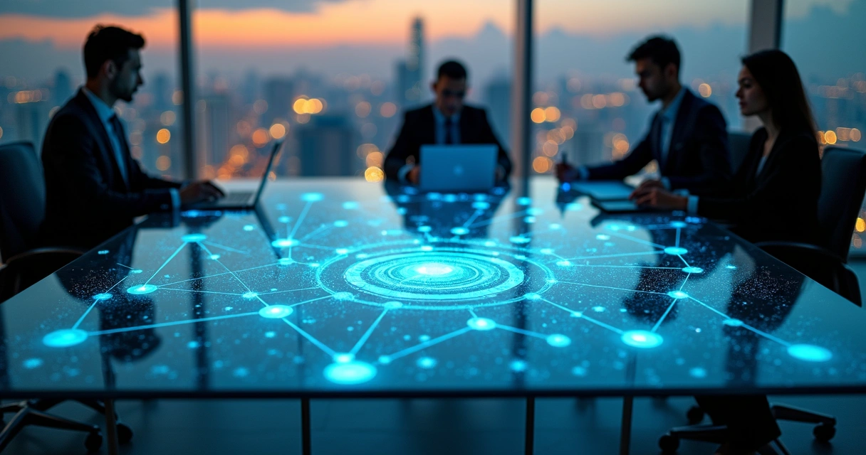 Rede tridimensional de dados tributários sendo monitorados por inteligência artificial 