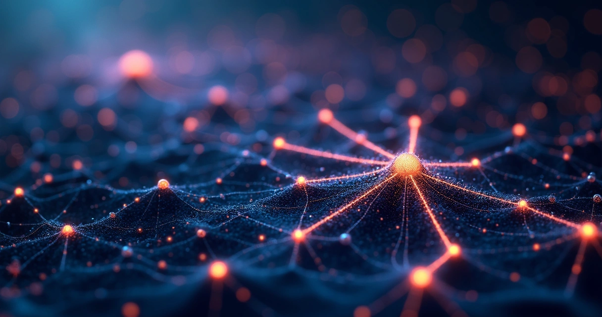 Diagrama de rede neural com várias camadas conectadas 