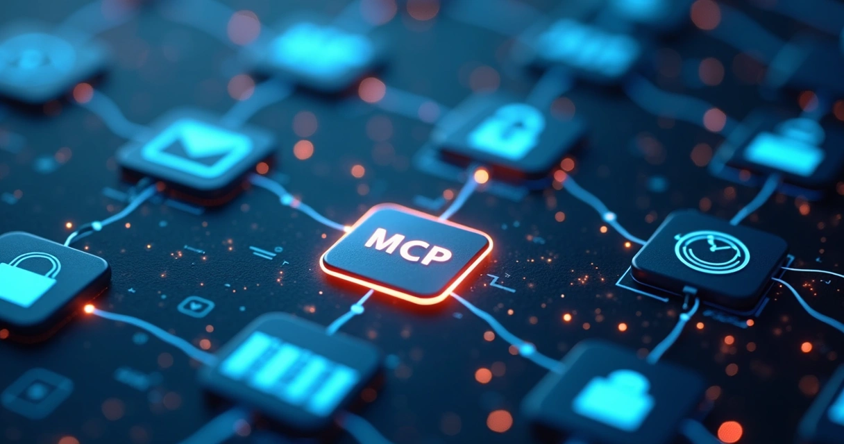 Rede de sistemas empresariais interligados pelo MCP 