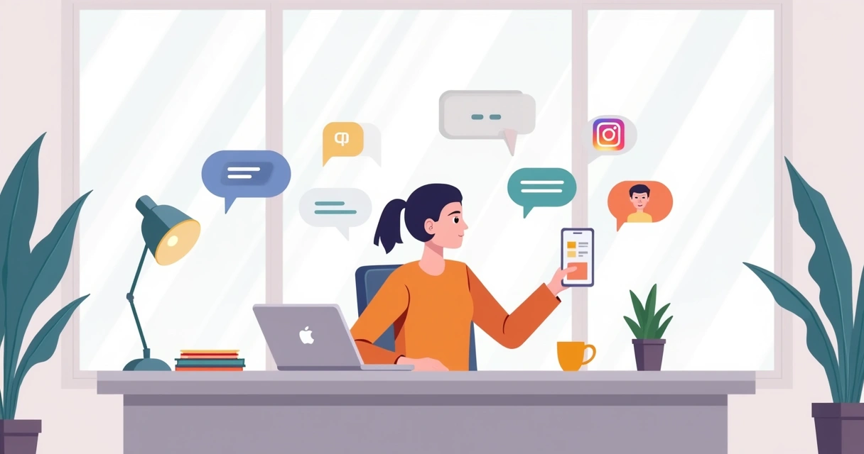 Negócio usando redes sociais para captar clientes 
