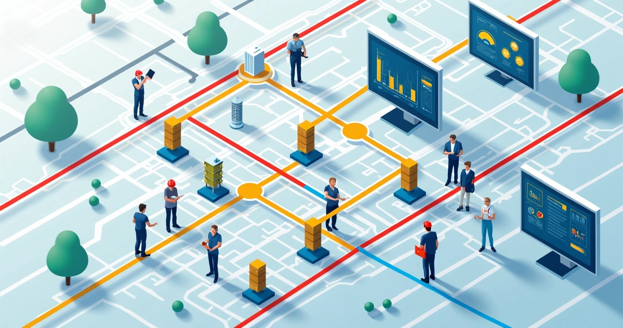 Rede de telecomunicações georreferenciada em mapa digital 