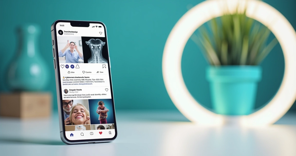 Redes sociais de uma clínica odontológica 