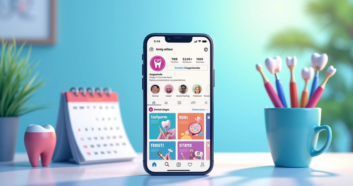 Perfil de clínica odontológica nas redes sociais 