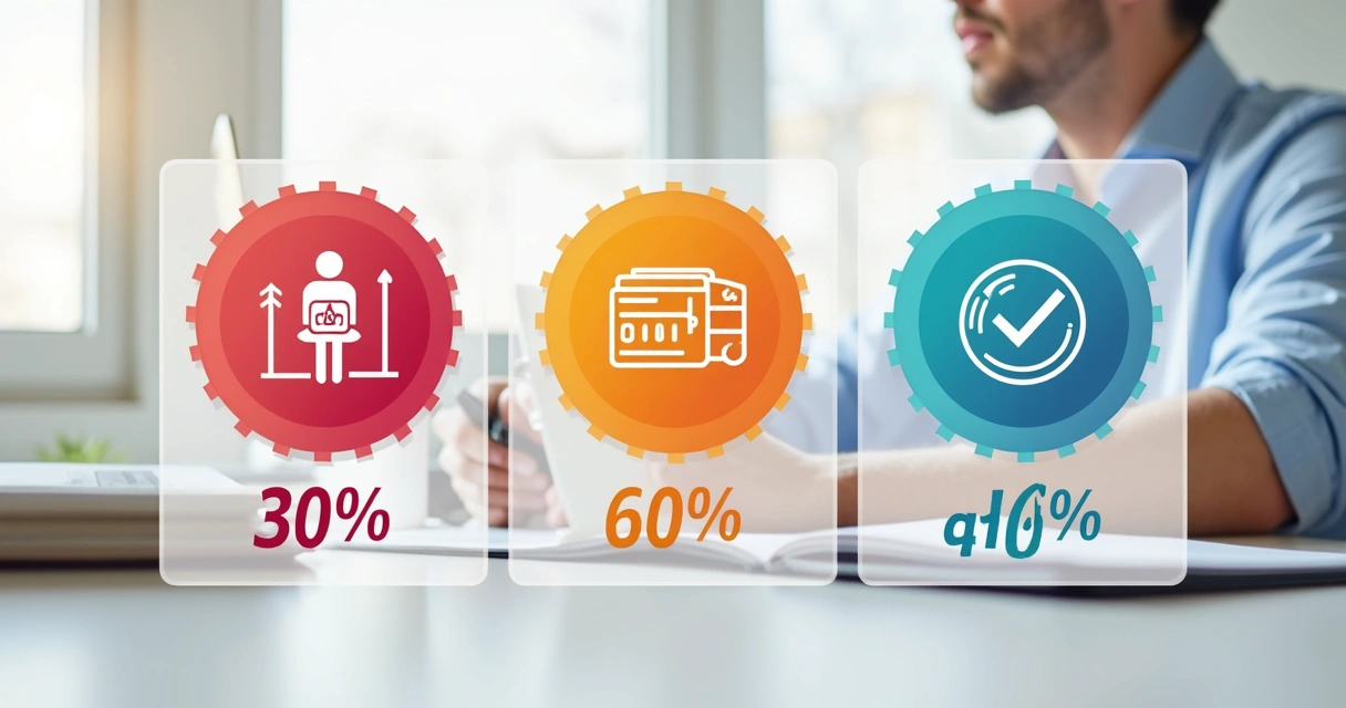 Gráfico colorido mostrando setores beneficiados pelas reduções de impostos de acordo com a LC 214/2025