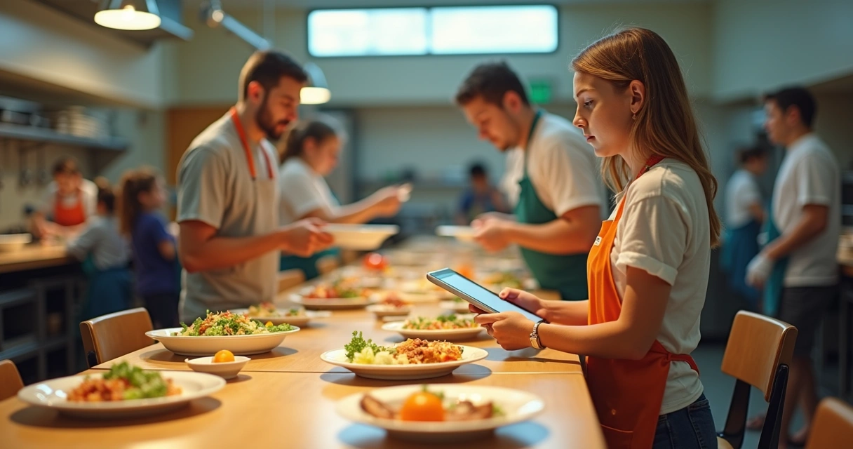 Alimentos minimizados no lixo em cantina escolar 