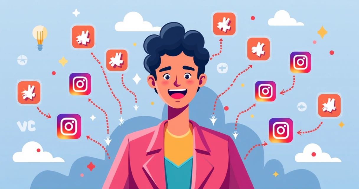 Influenciador do Instagram sendo referência para perfis menores 