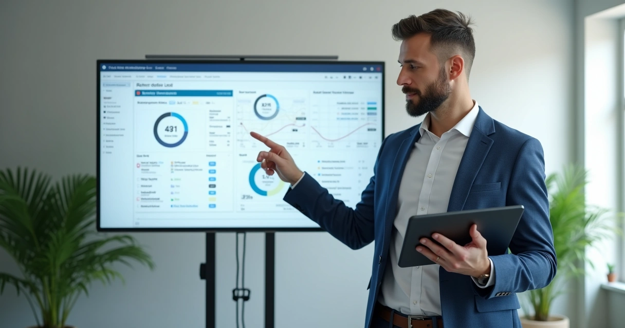 Tipos de Parceiros: Guia Completo para Gestão Consultor indicando leads B2B via painel digital de parceiros