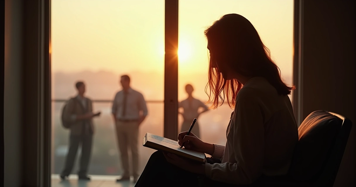 Pessoa refletindo sobre escolhas e impactos em contexto social