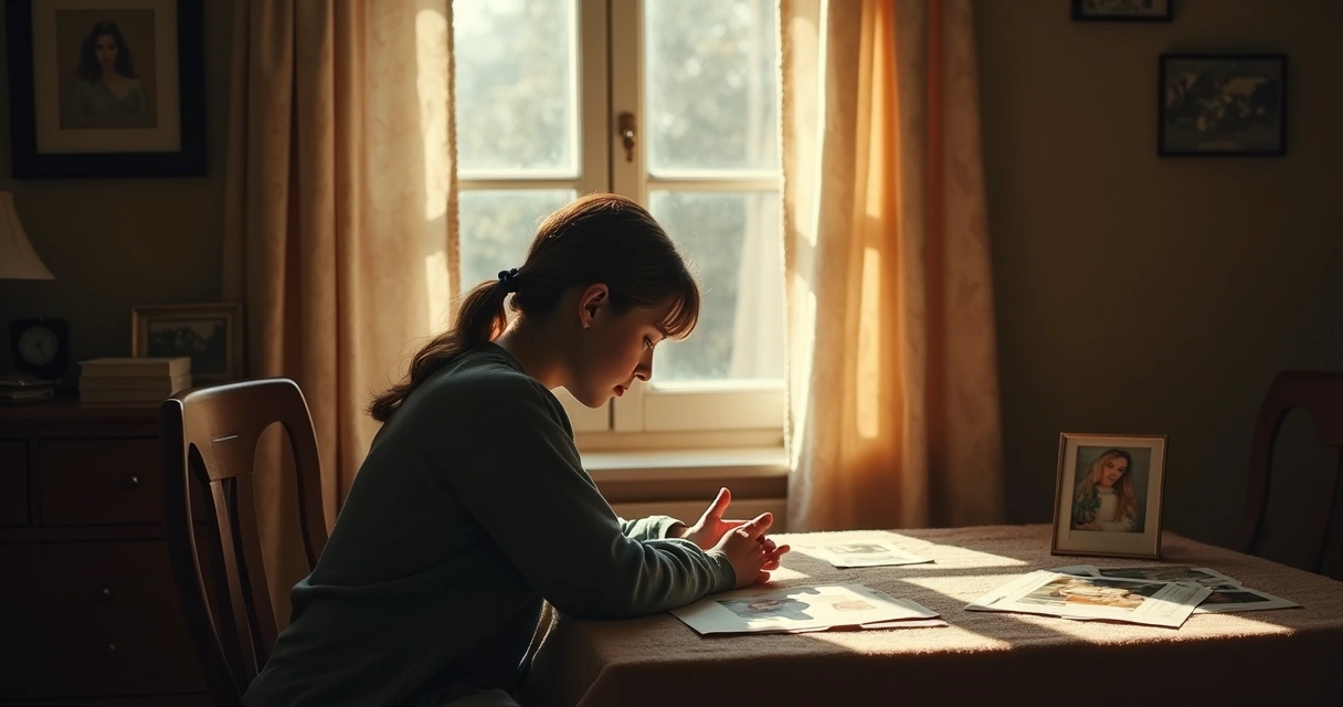 Pessoa sentada próxima à janela refletindo sobre relacionamentos passados 