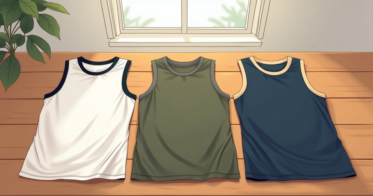 Regatas masculinas com diferentes combinações de cores