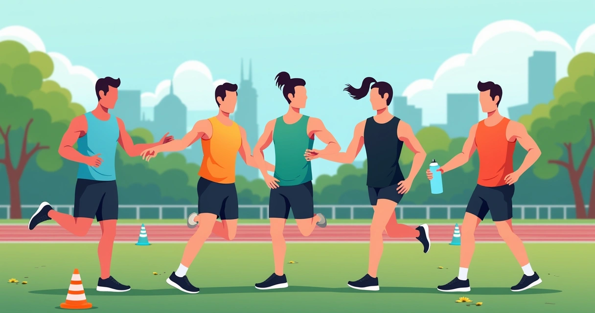 Equipe com regatas esportivas personalizadas em treino funcional