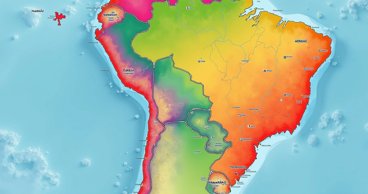 Mapa do Brasil destacando regiões com mais casos de hanseníase 