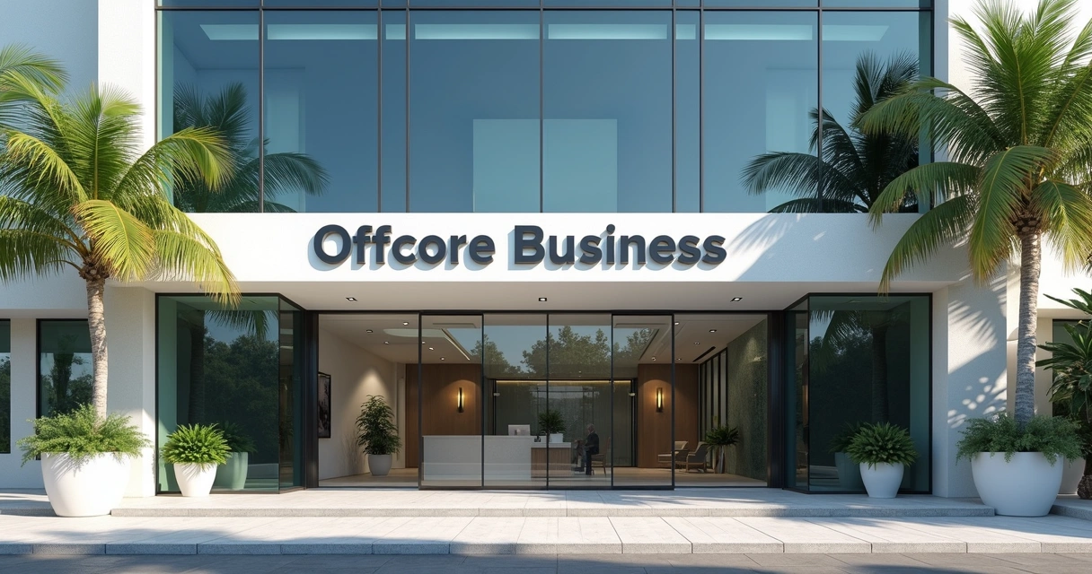 Modern office building representing a Cayman registered office 