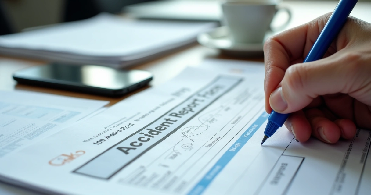 Preenchimento de formulário de acidente de trabalho 
