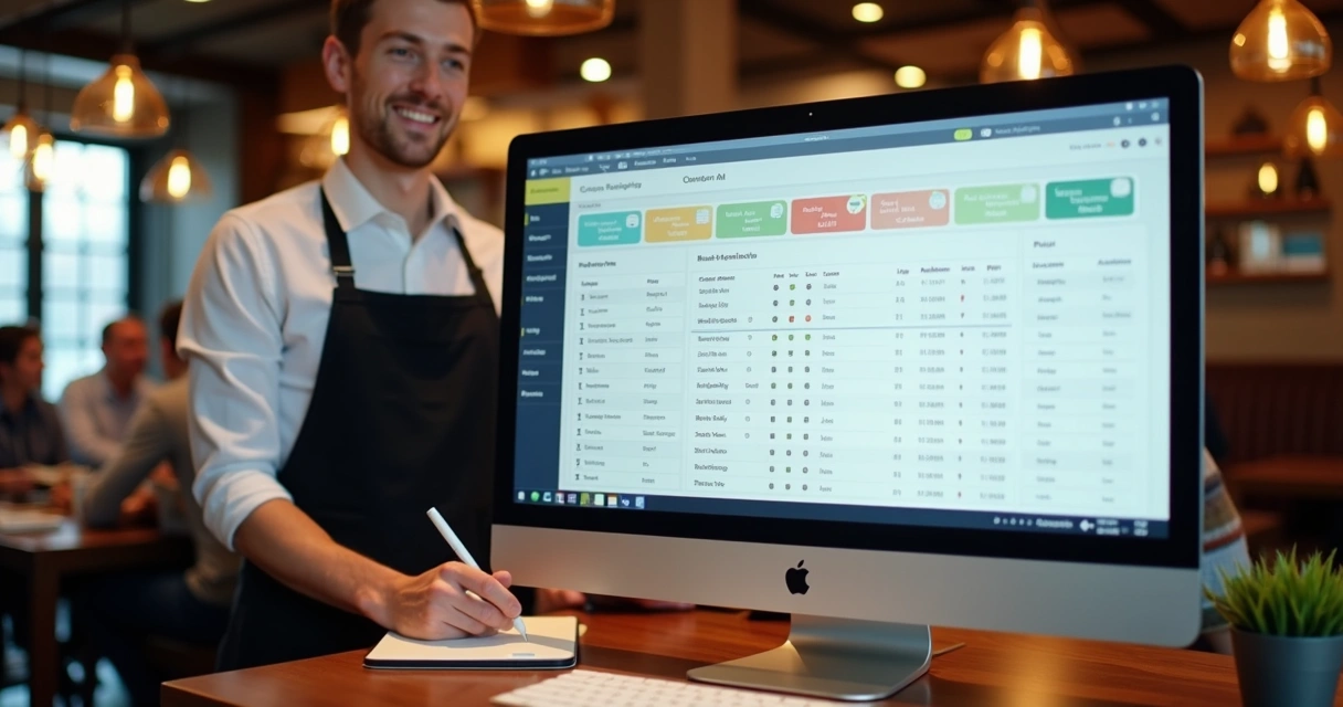 Tela de cadastro de clientes com pedidos em restaurante