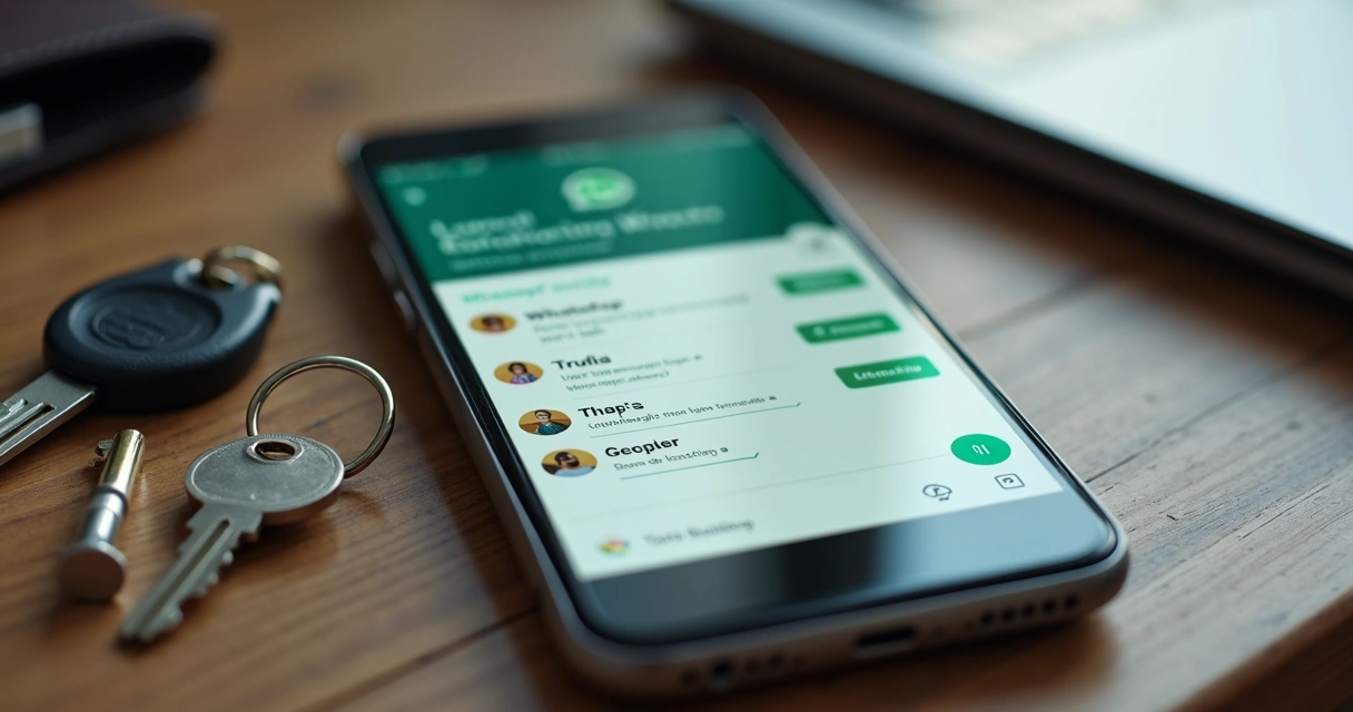 Pessoa registrando gastos no WhatsApp com tela de conversa aberta 