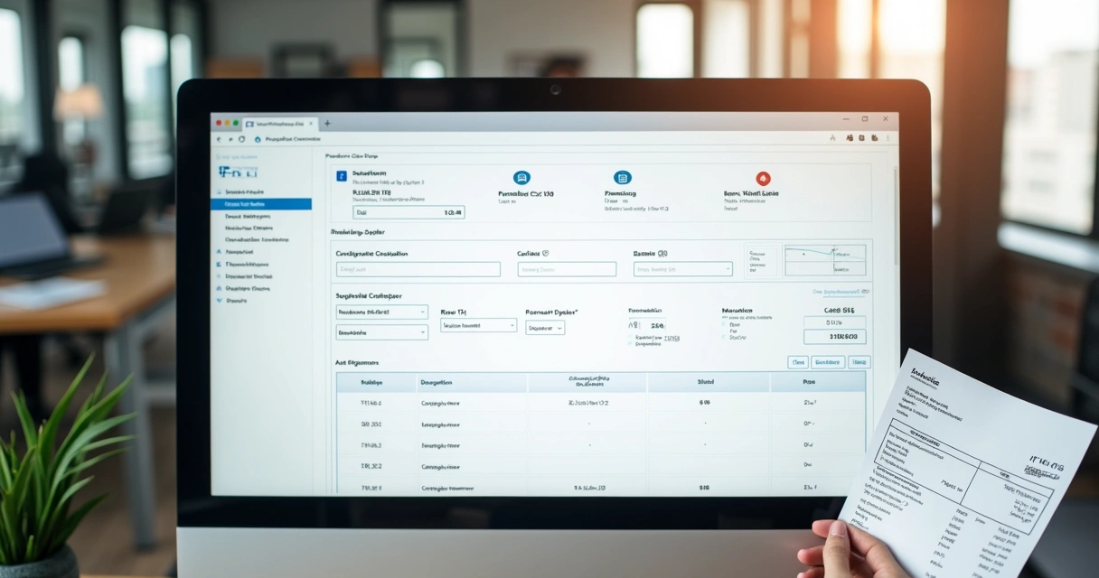 Tela de registro de lançamento financeiro com categorias detalhadas 