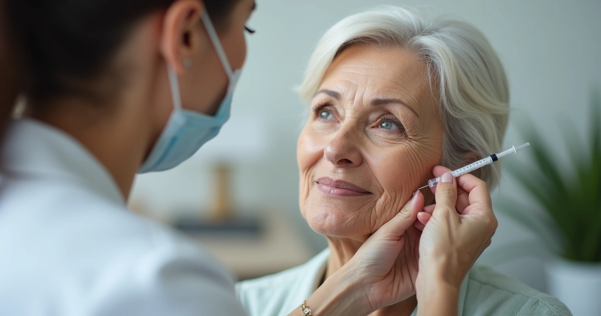 Protocolos para rejuvenescimento das orelhas: métodos e efeitos 1 Dermatologista aplicando preenchimento no lóbulo da orelha